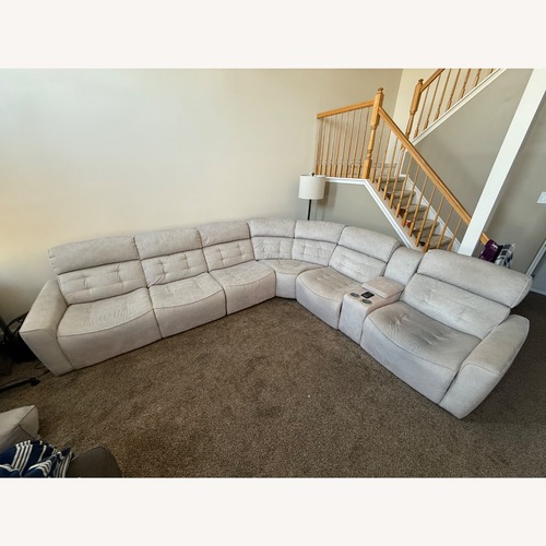 Used Raymour & Flanigan Hanlin 4pc Power Sectional for sale on AptDeco