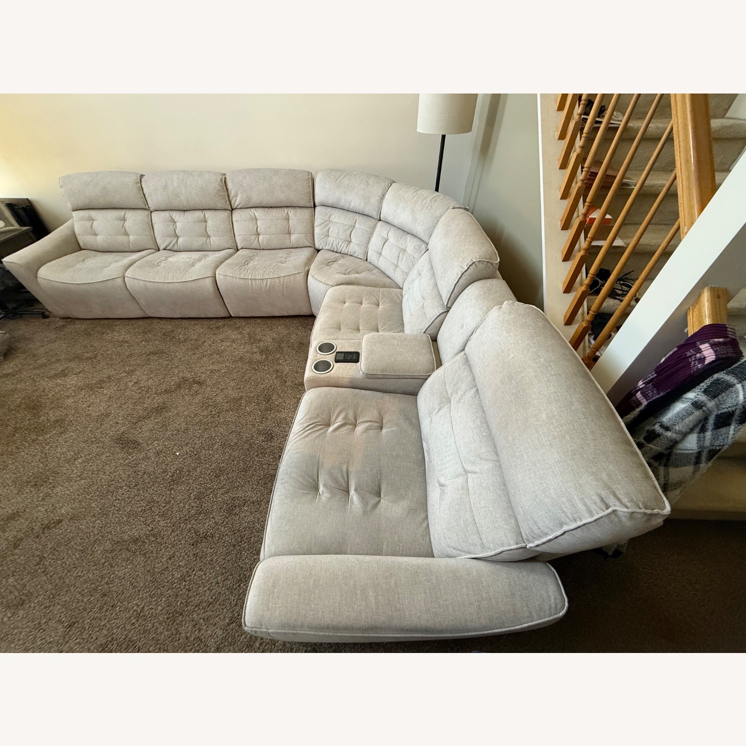 Raymour & Flanigan Hanlin 4pc Power Sectional - image-3