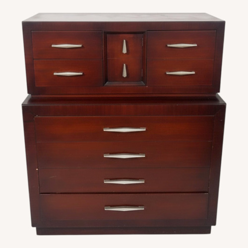 Used Vintage/Antique Red Wood Armoire for sale on AptDeco