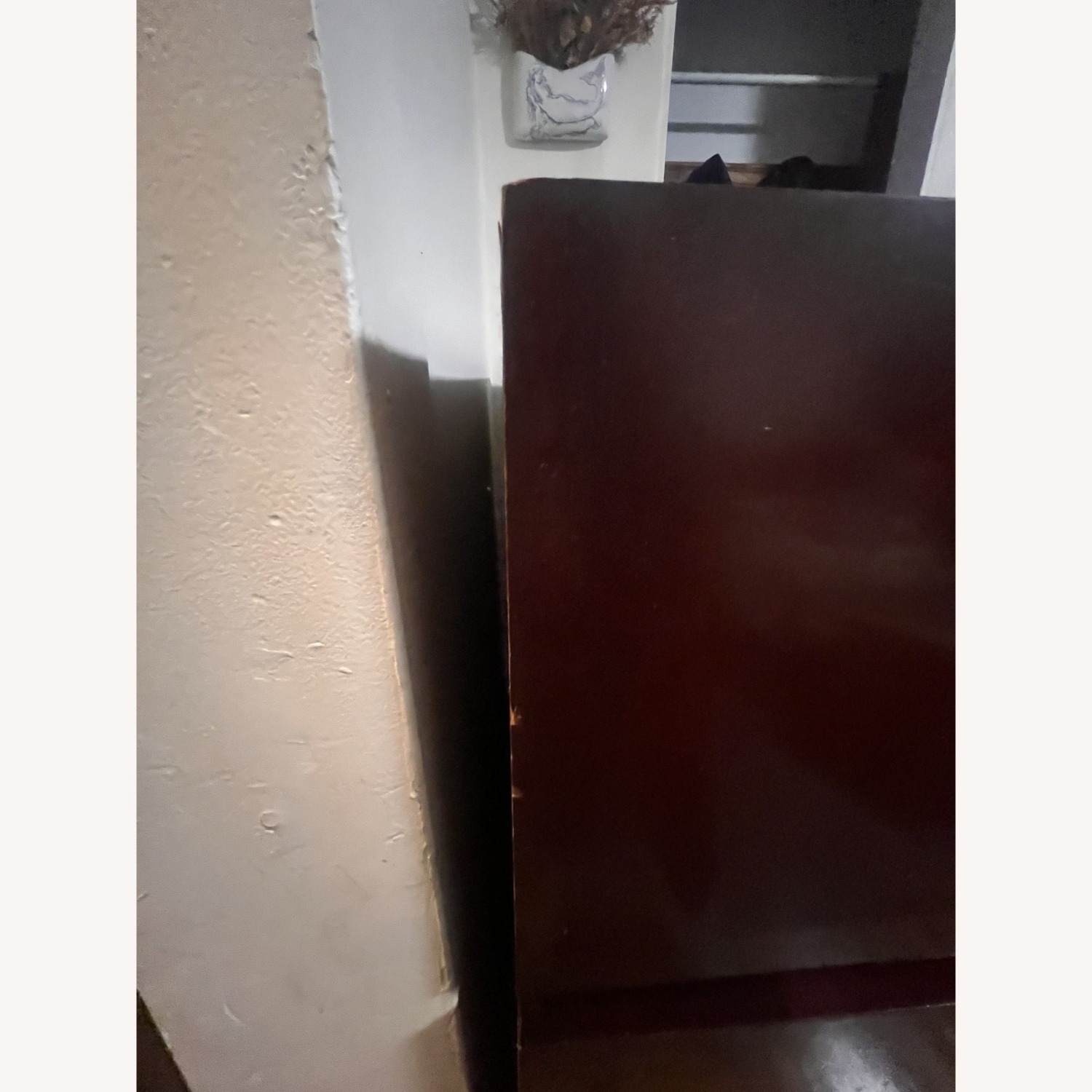 Vintage/Antique Red Wood Armoire - image-2