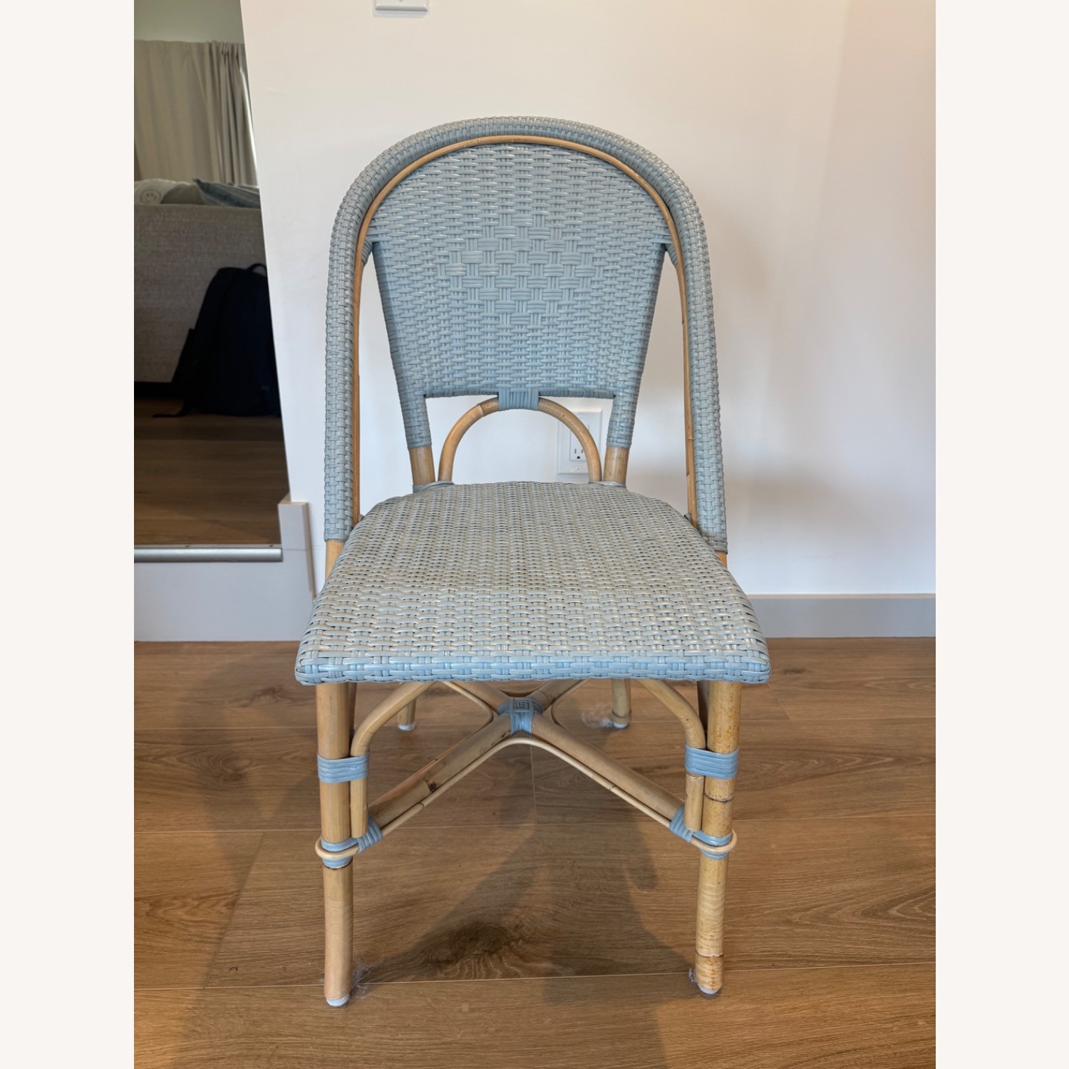 Serena & Lily Round Dining Set With Blue Chairs  - image-7