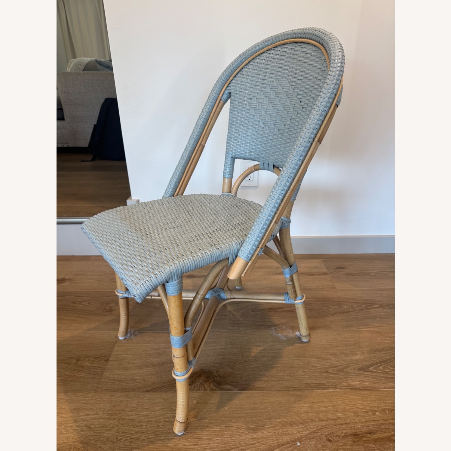 Serena & Lily Round Dining Set With Blue Chairs  - image-6