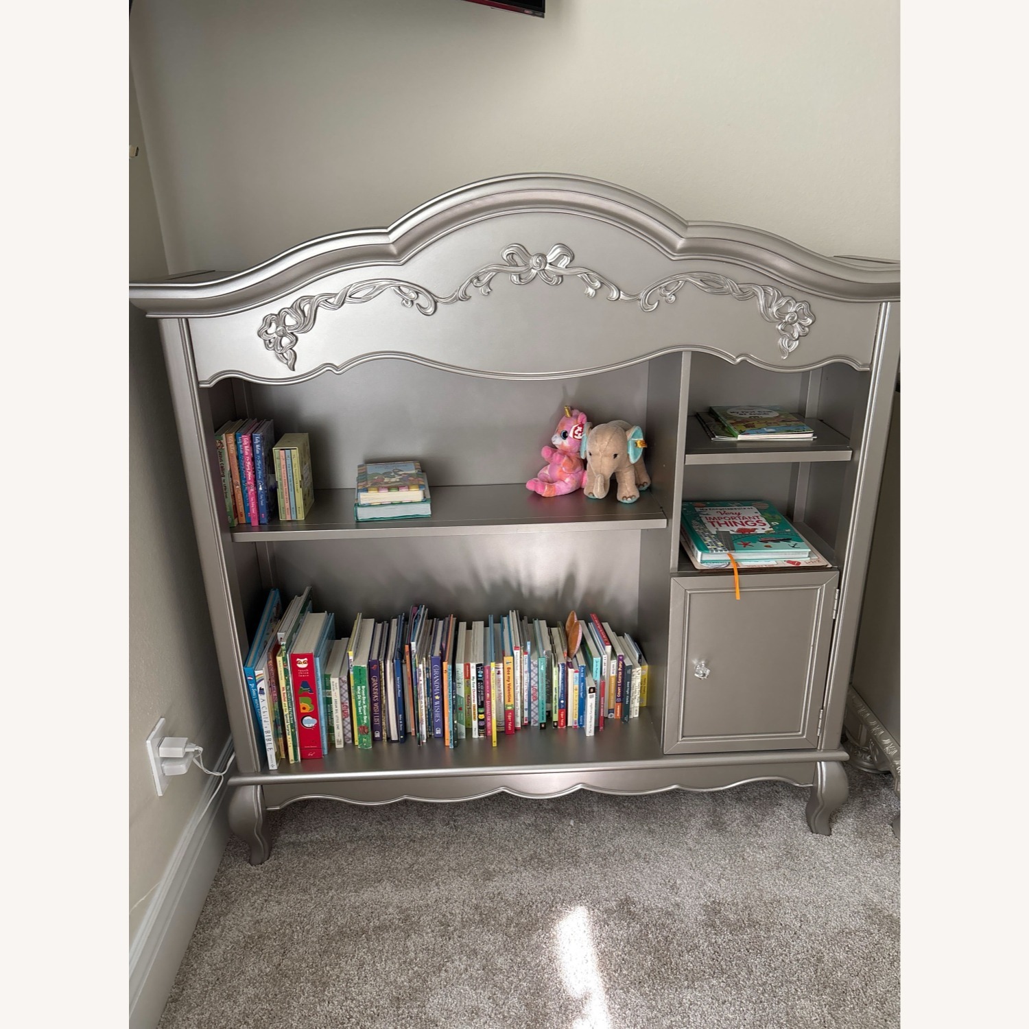 Silver Wood Bookcase - image-1