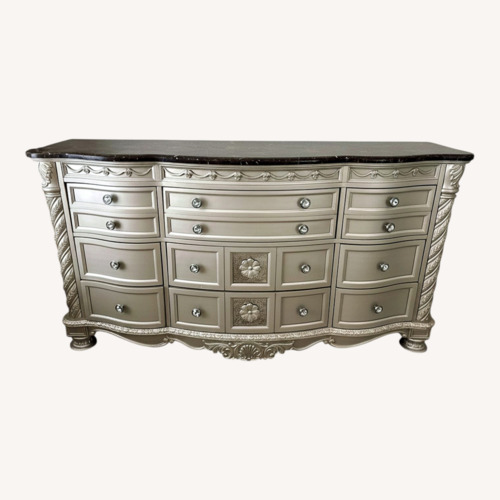 Used Vintage/Antique Silver Wood Dresser for sale on AptDeco