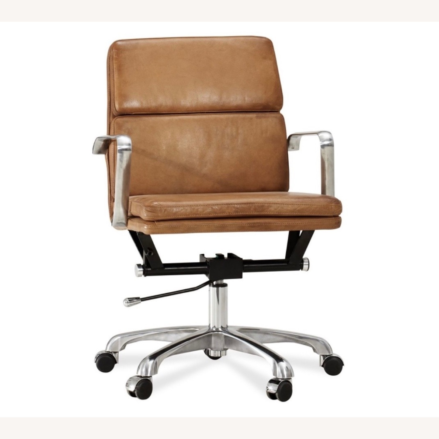 Pottery Barn Nash Leather Swivel Desk Chair - image-4