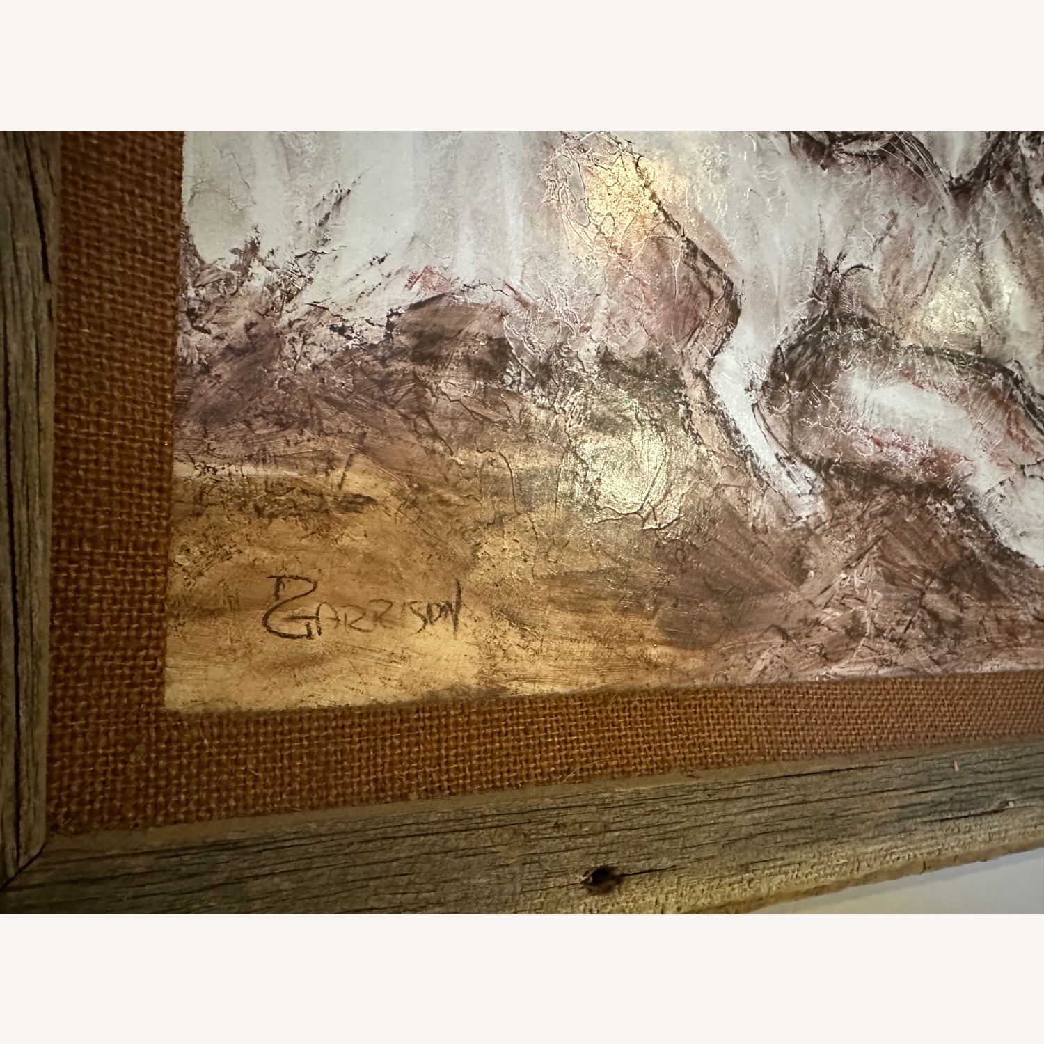 1970s French Conte Crayon Original Lions - image-3