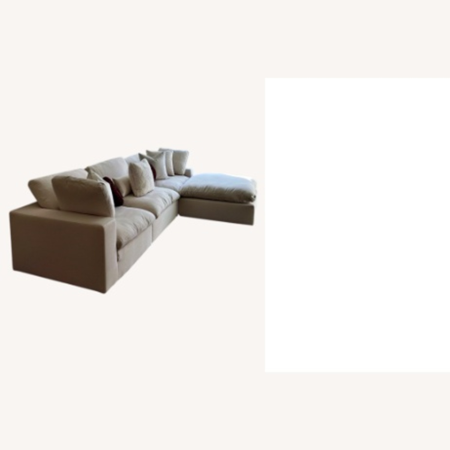 Haute Home La Light Beige 4 Piece Sectional - image-5