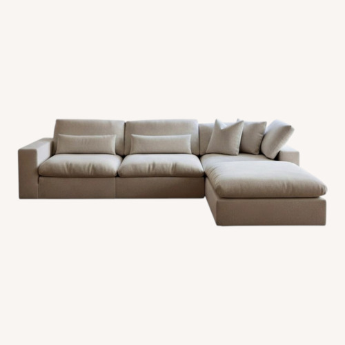 Used Haute Home La Light Beige 4 Piece Sectional for sale on AptDeco