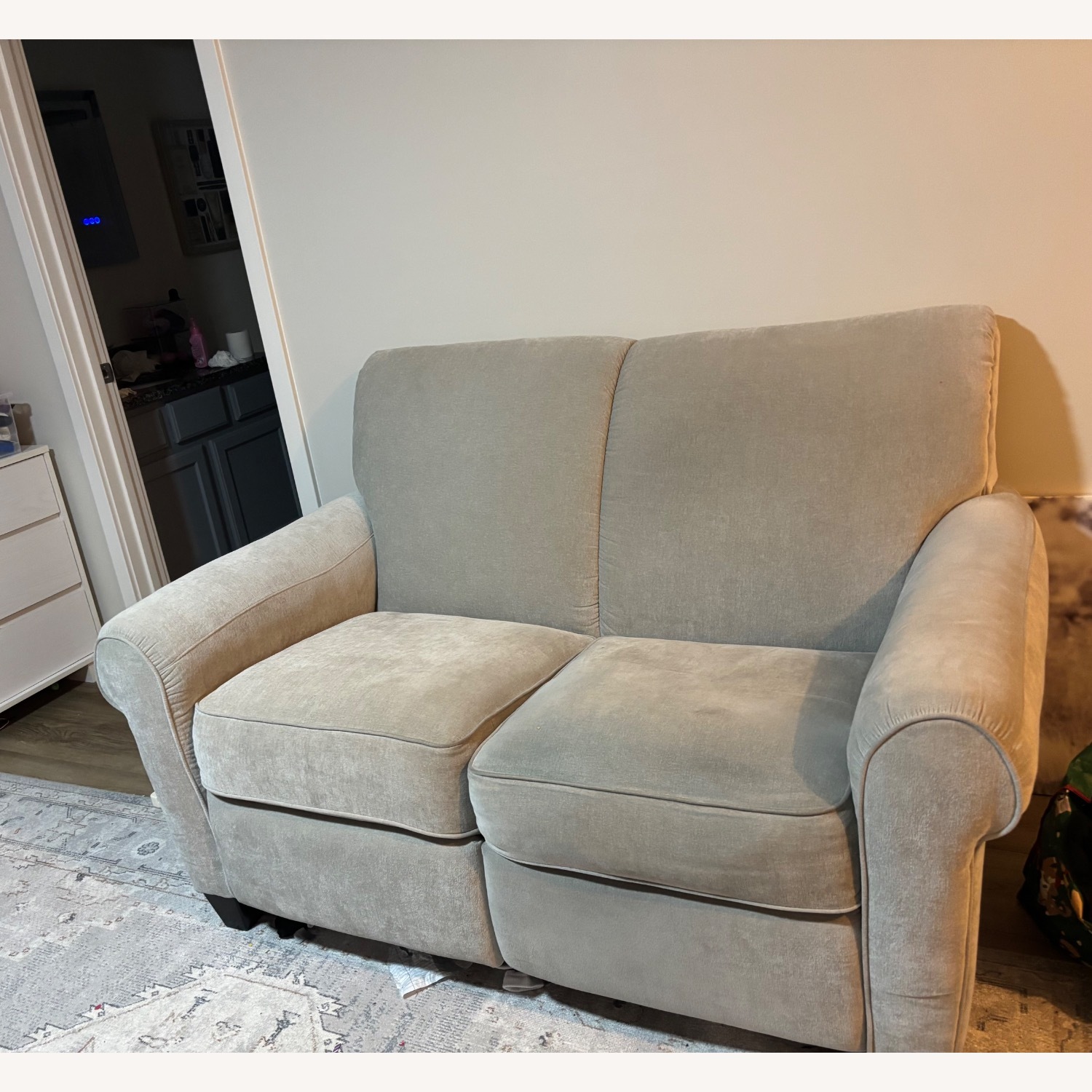 La-Z-Boy Colby Cream Electric Recline Loveseat - image-1