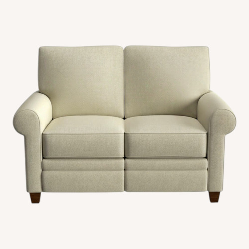 Used La-Z-Boy Colby Cream Electric Recline Loveseat for sale on AptDeco