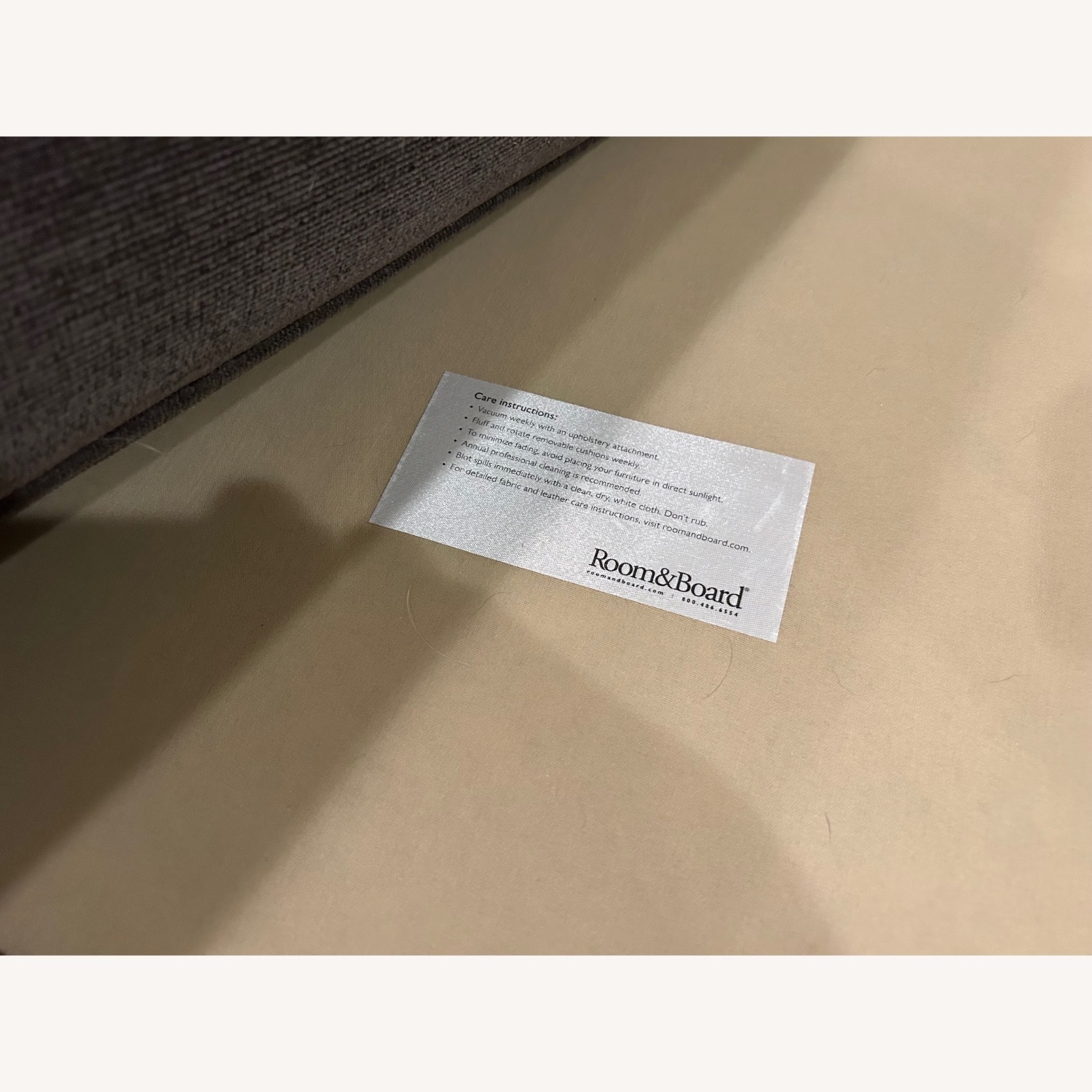 Room & Board McCreary Dark Brown Fabric 3+ Piece Sectional - image-4