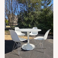 Table 40.5" + 4 Chairs - Dining - White - Plastic
