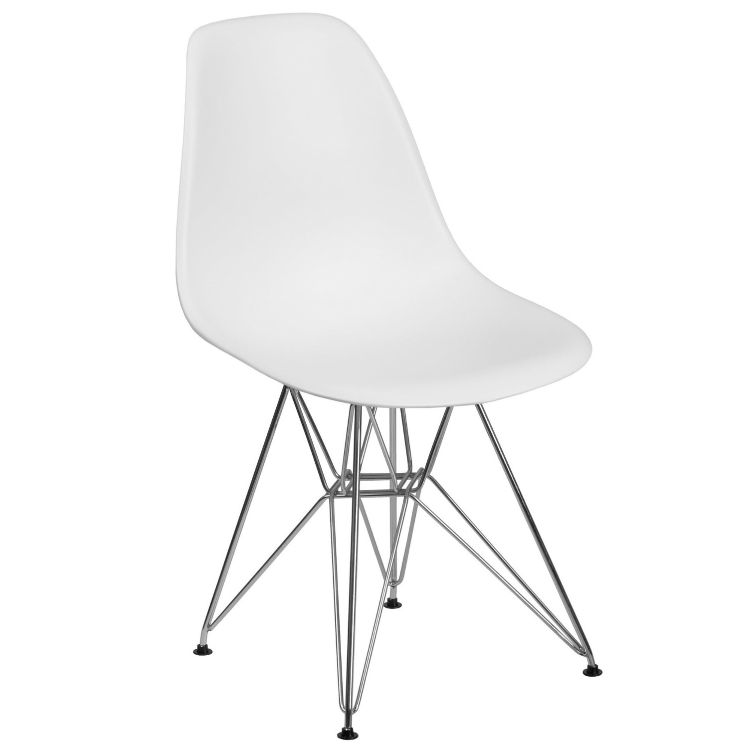 Table 40.5" + 4 Chairs - Dining - White - Plastic - image-11