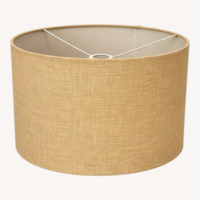 Linen Straight-Sided Drum Lamp Shade