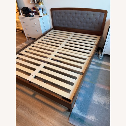 Used Article Culla Walnut Queen Bed for sale on AptDeco