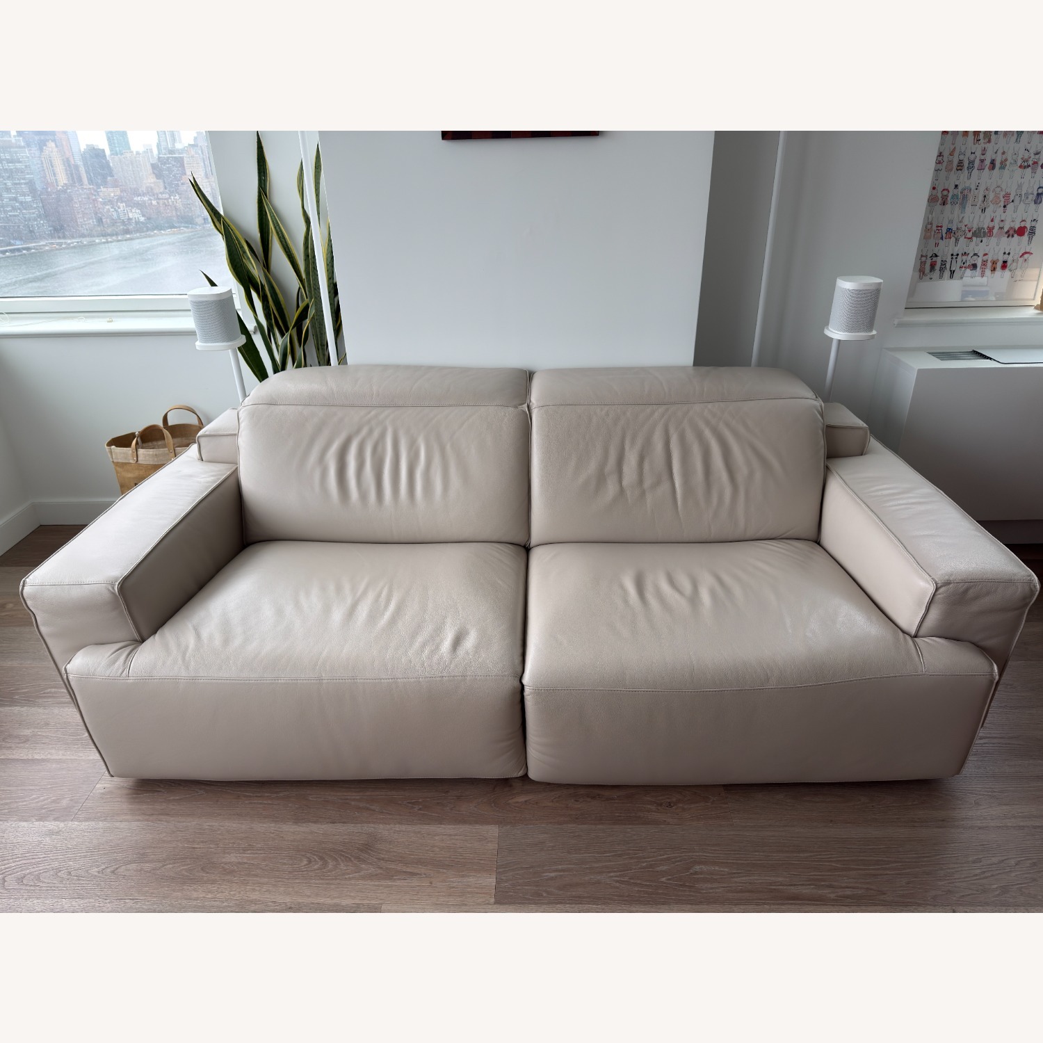 Natuzzi Iago 88' Recliner Sofa - image-1