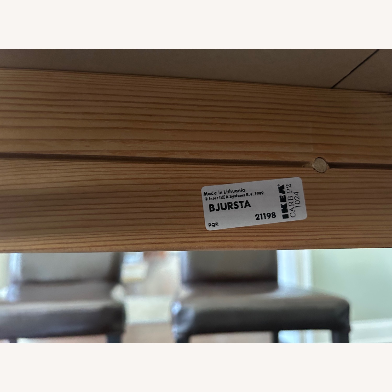 IKEA Bjursta Black Dining Table - image-5