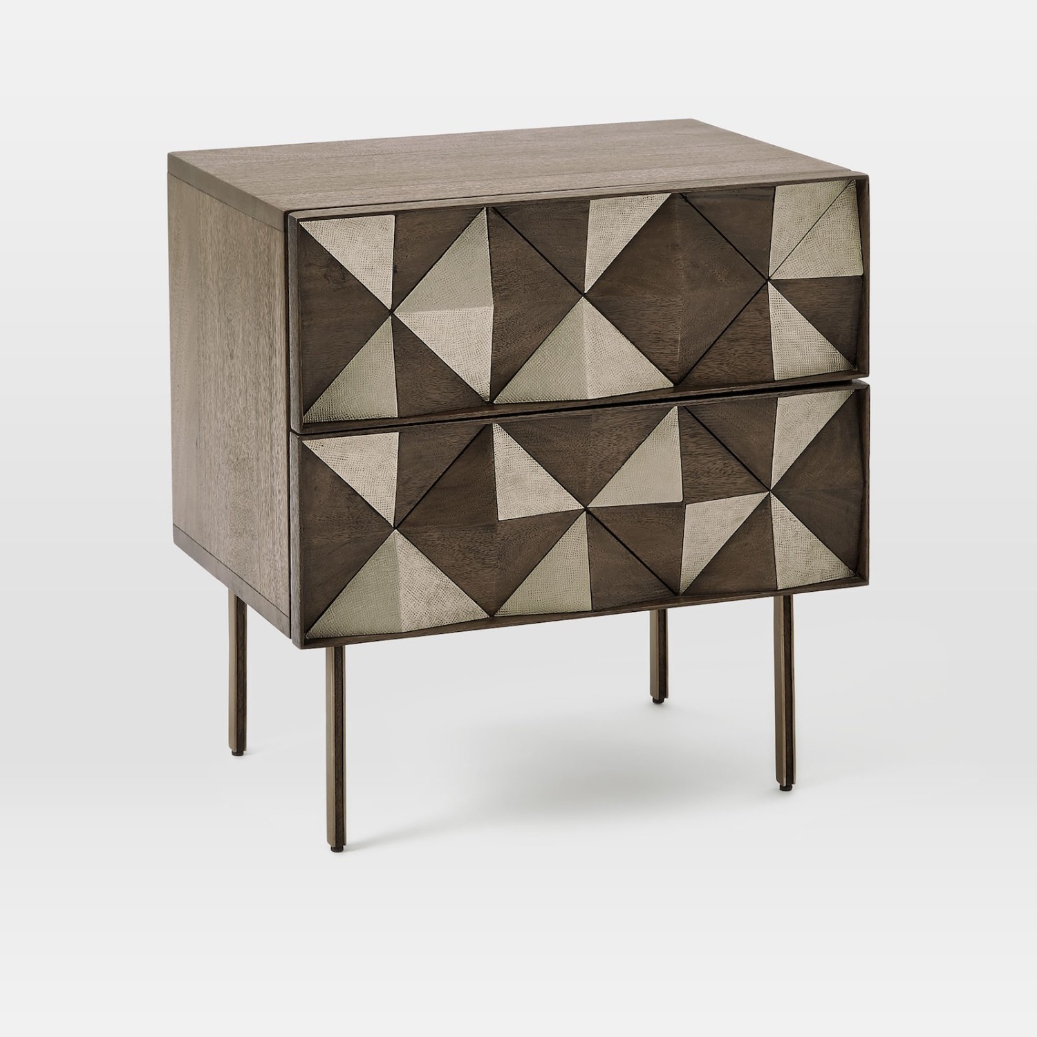 West Elm Roar + Rabbit Diamond Rhombus Nightstand - image-4