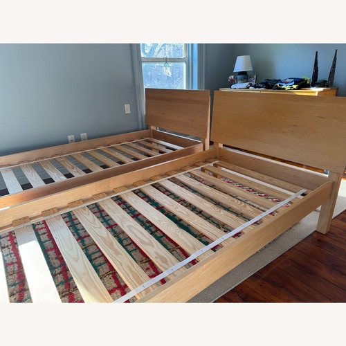 Used Room & Board Pogo Natural Wood Twin Bed for sale on AptDeco