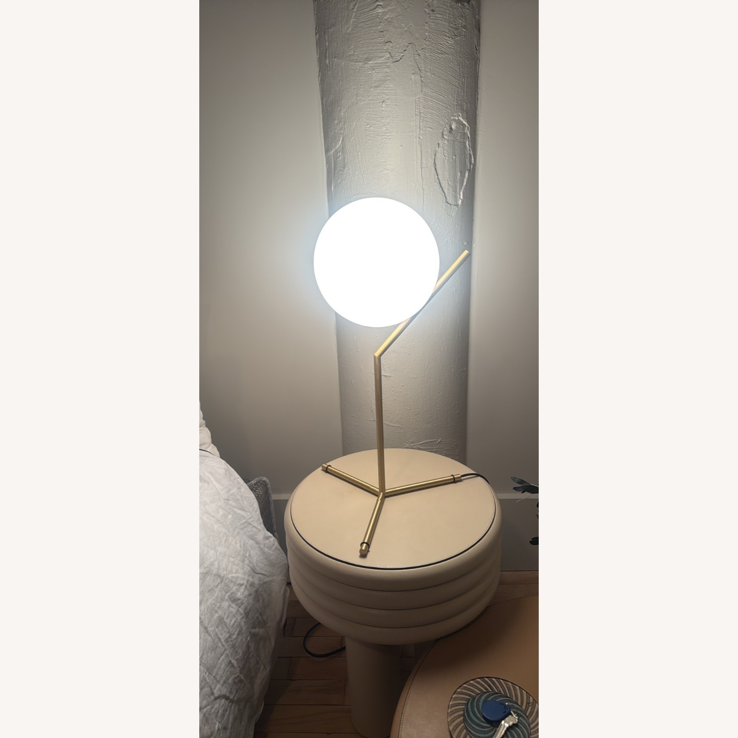 Flos Ic White Brass Table Lamp - image-3