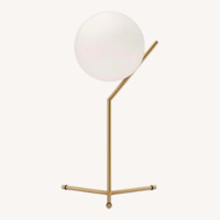 Flos Ic White Brass Table Lamp