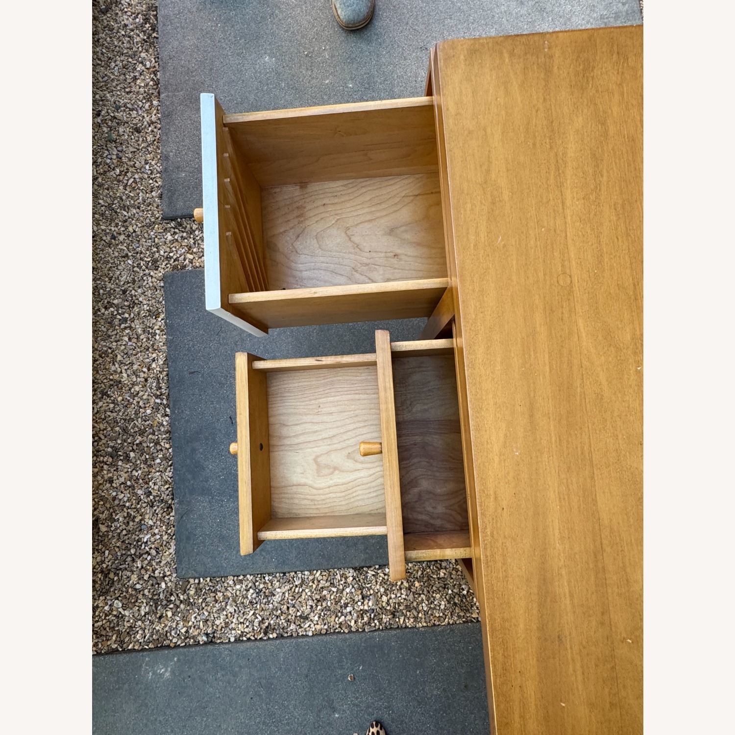 Vintage Milo Baughmagn Light Brown Brass Desk - image-6