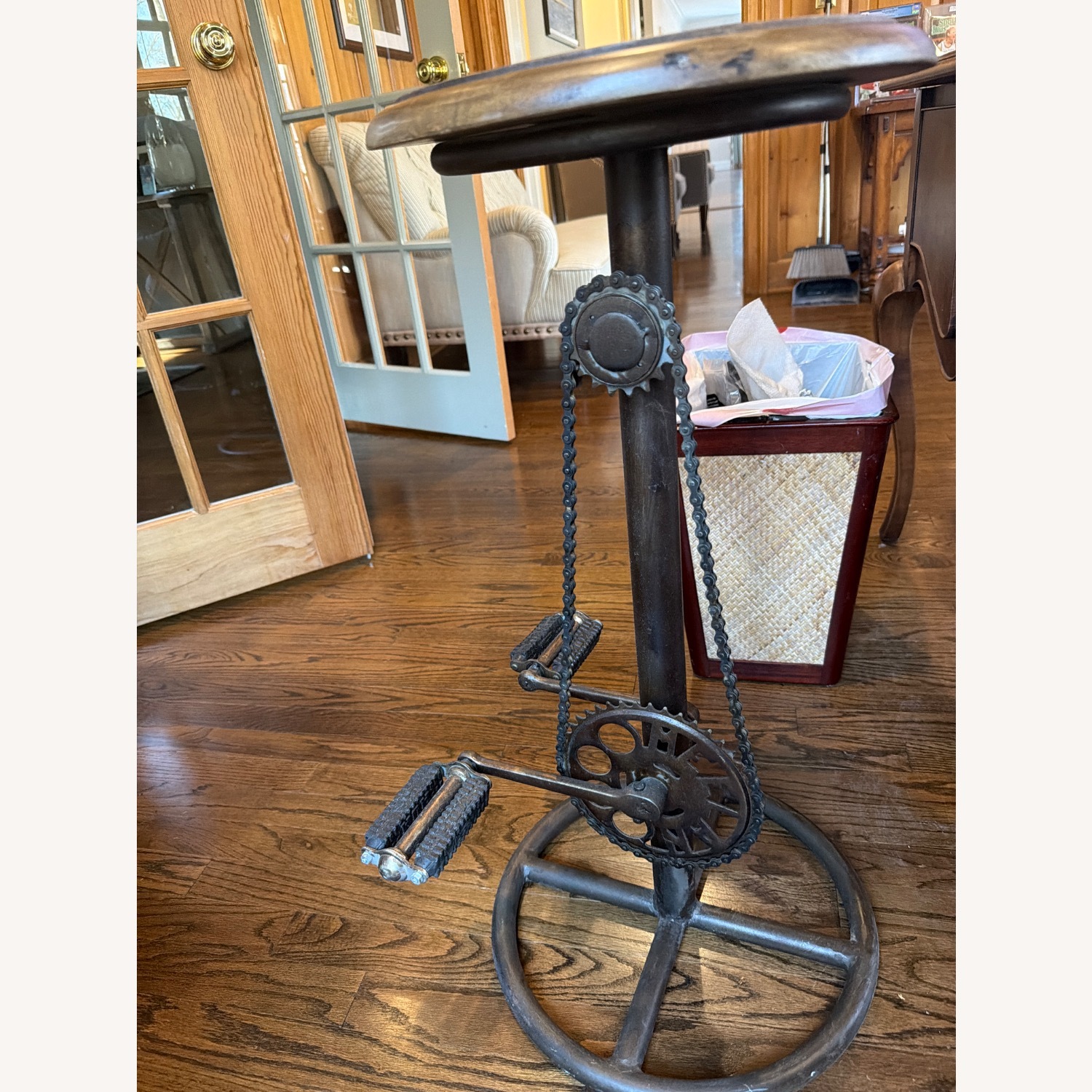 Contemporary Steampunk Bicycle Stool - image-3