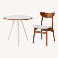 West Elm Dark Brown Wood Dining Set