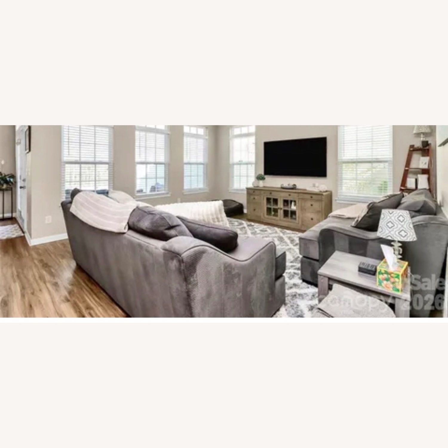 Spartan Charcoal Gray Sofa - image-3