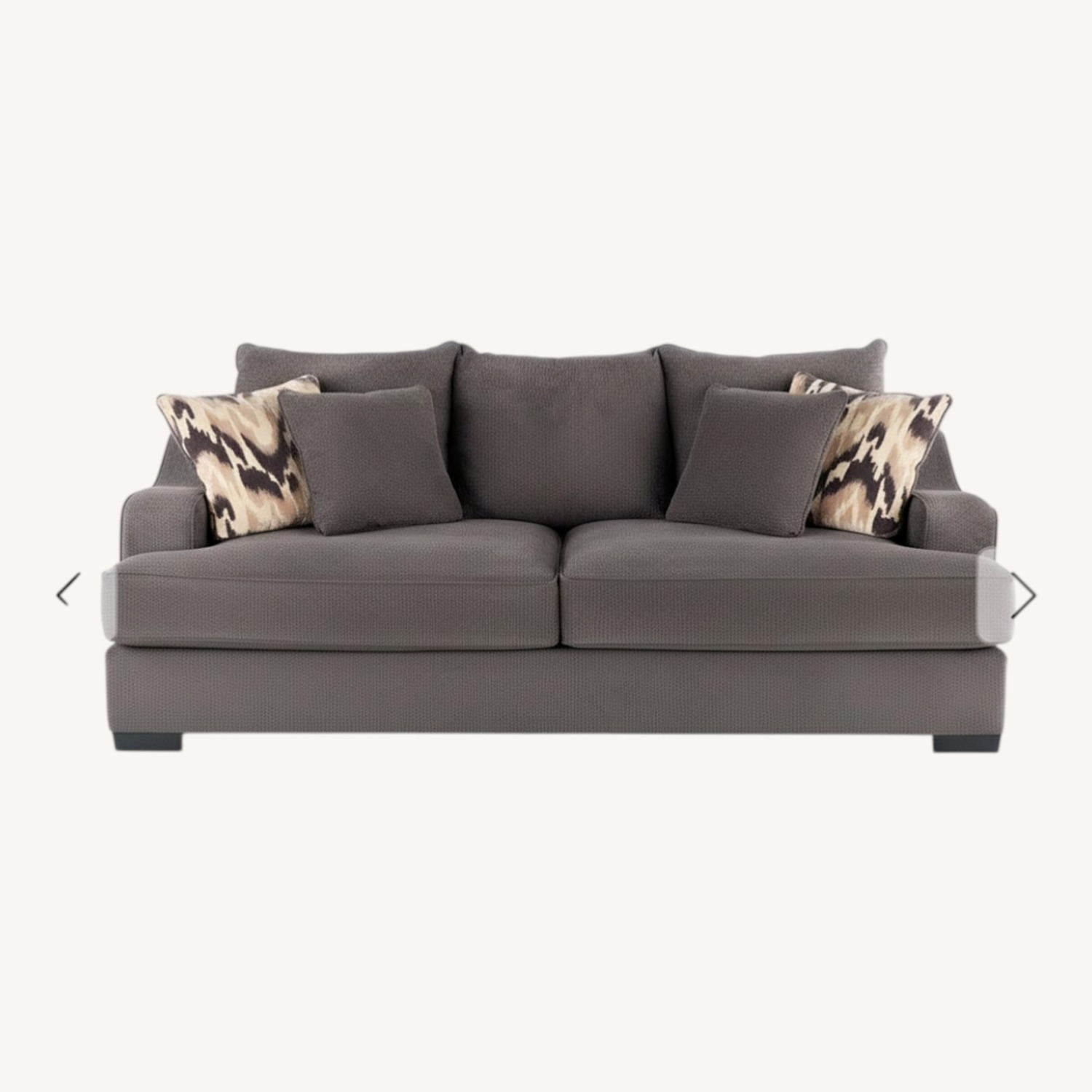 Spartan Charcoal Gray Sofa - image-4