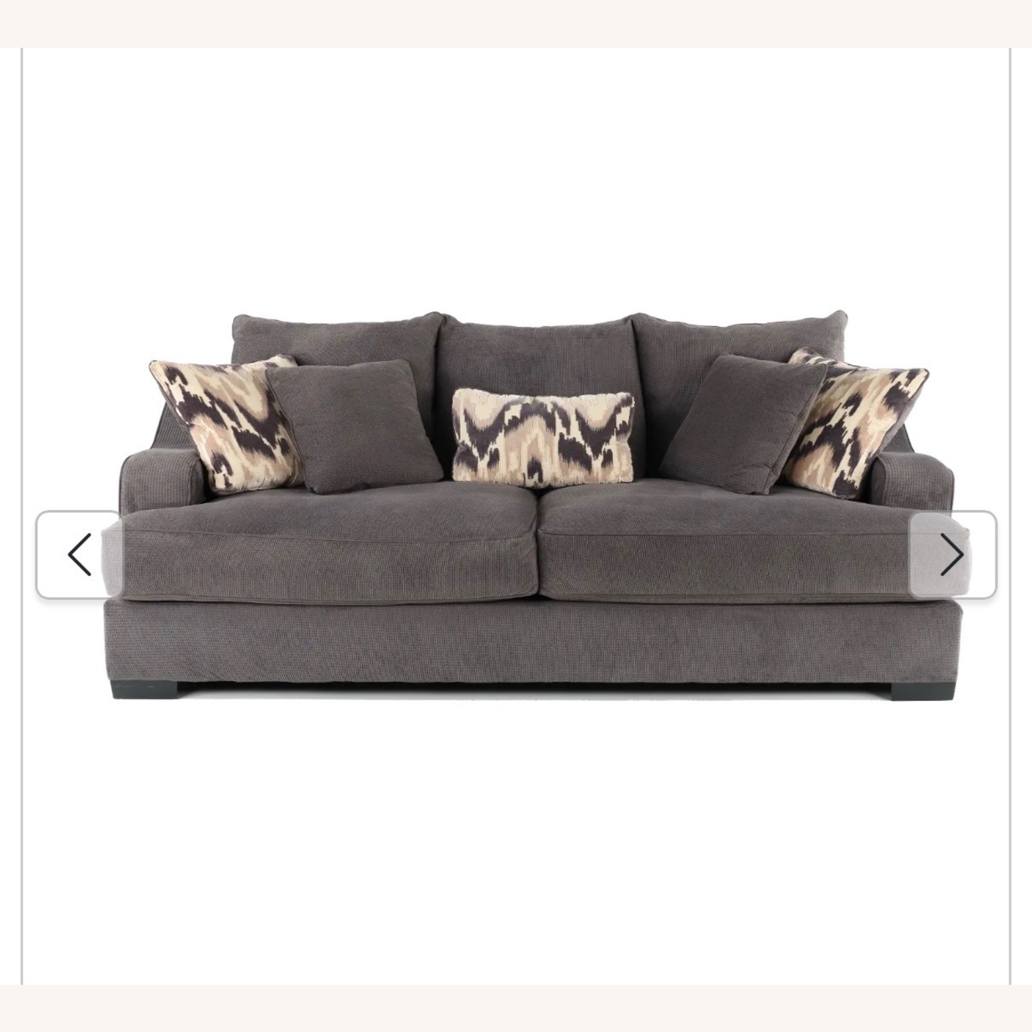 Spartan Charcoal Gray Sofa - image-1
