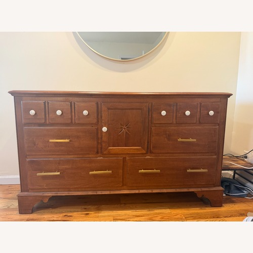 Used Ethan Allen Dark Brown Wood Dresser for sale on AptDeco