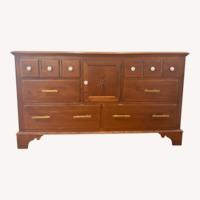 Ethan Allen Dark Brown Wood Dresser