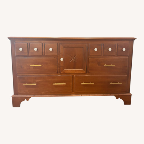 Used Ethan Allen Dark Brown Wood Dresser for sale on AptDeco