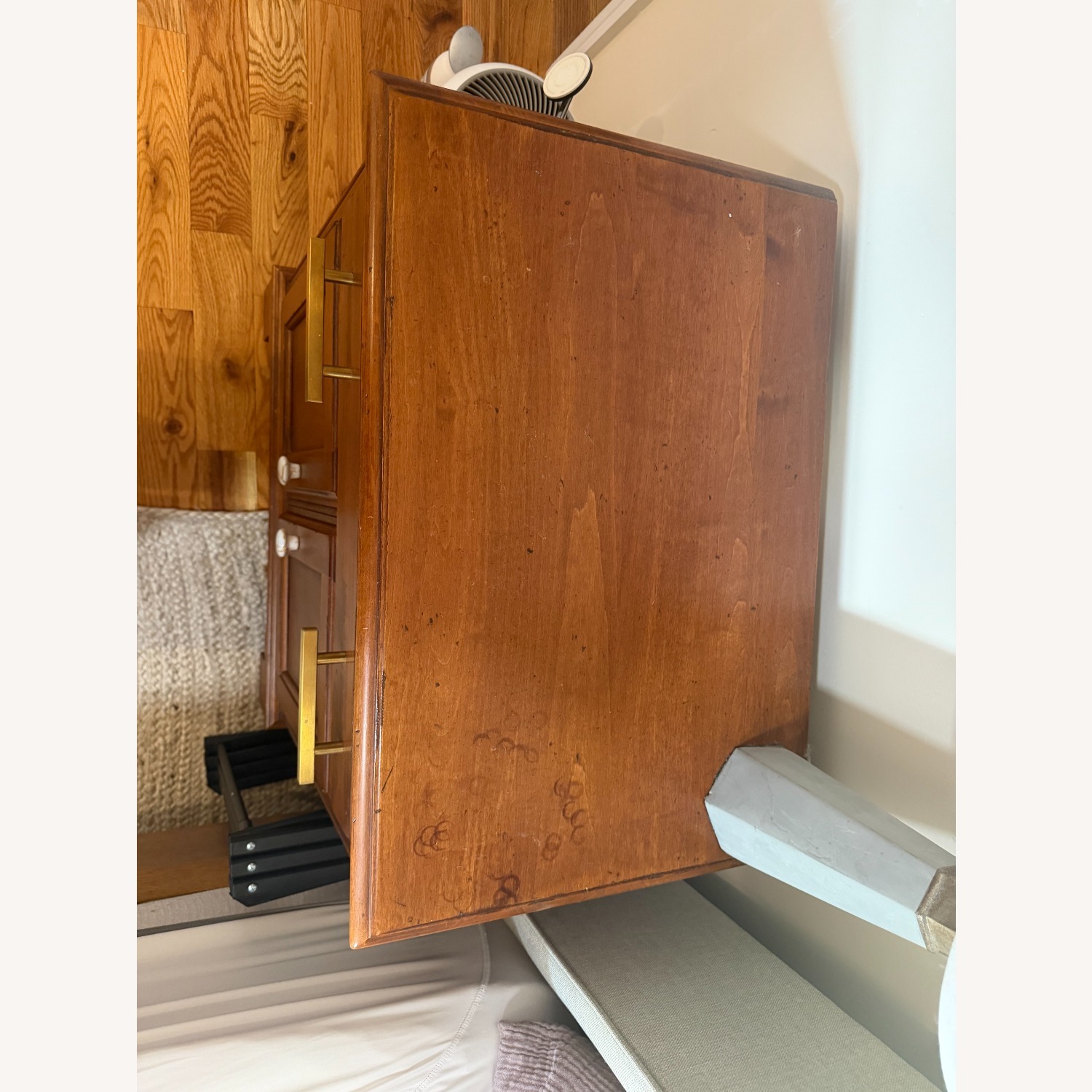 Ethan Allen Dark Brown Nightstand - image-3