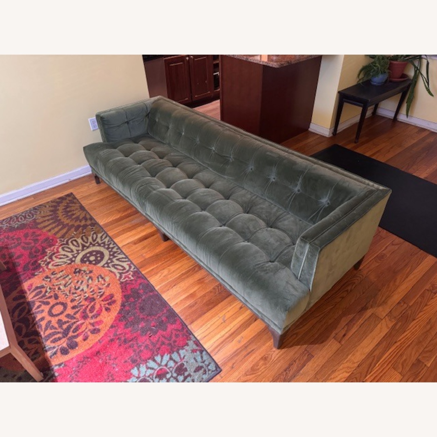 Green Fabric 3+ Seater Sofa - image-2