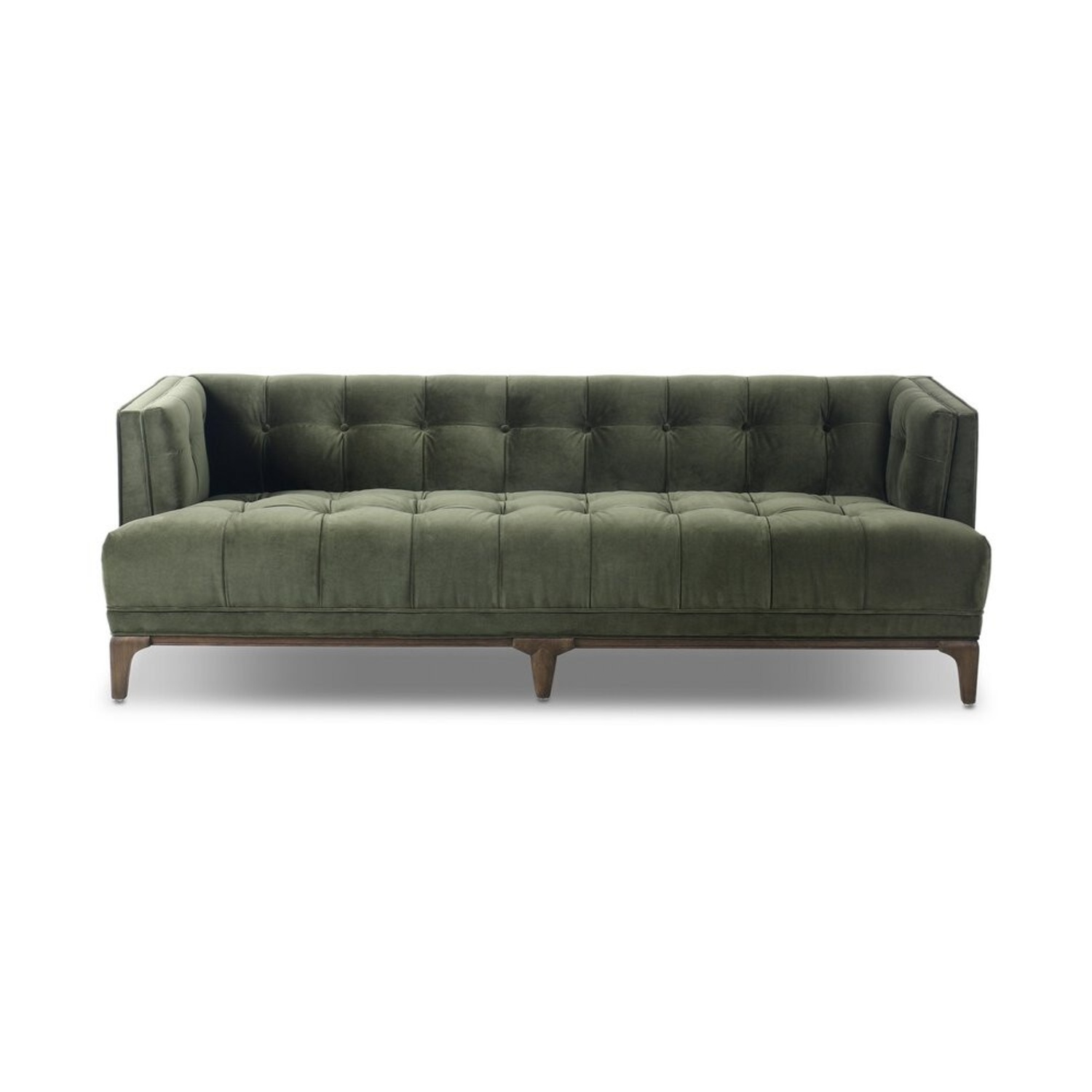 Green Fabric 3+ Seater Sofa - image-4