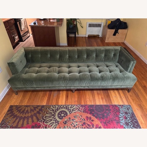 Used Green Fabric 3+ Seater Sofa for sale on AptDeco