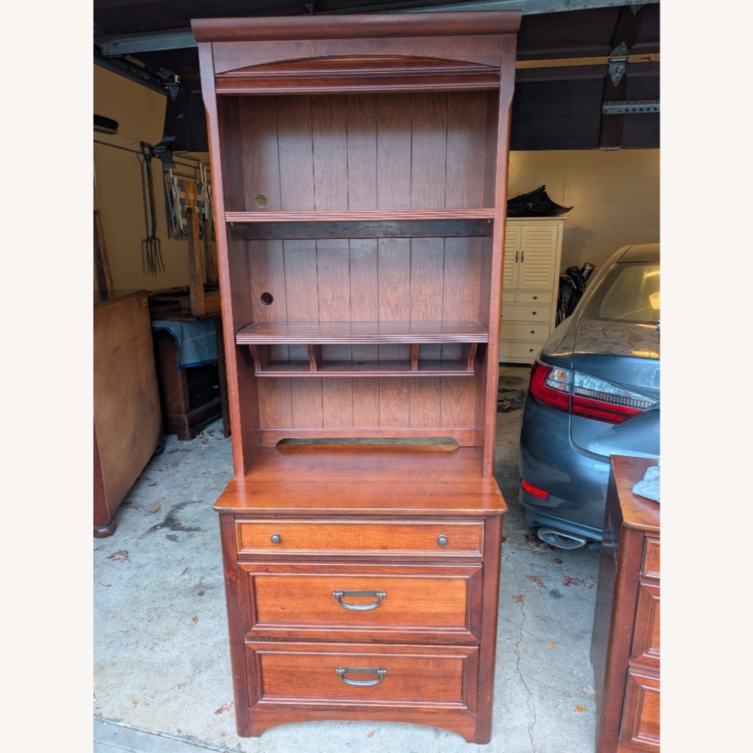 Solid Wood Small Dresser with Detachable Hutch - image-1