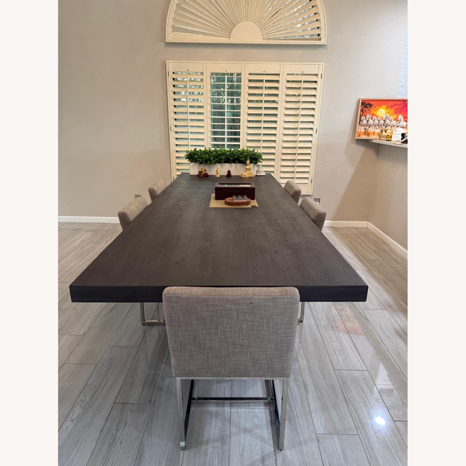 Restoration Hardware I-Beam Rectangular Dining Table - image-2