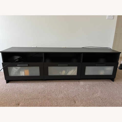 Used IKEA BRIMNES Black Wood Sideboard for sale on AptDeco
