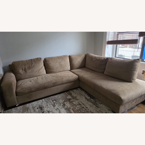 Used Pottery Barn Big Sur Light Brown 2 Piece Sectional for sale on AptDeco