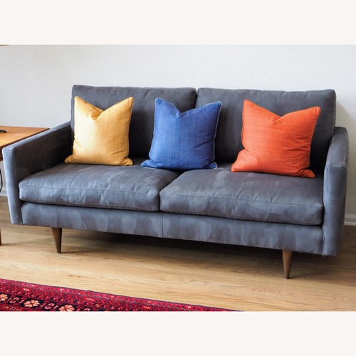 Used Room & Board Jasper Dark Gray Fabric 2 Seater Sofa for sale on AptDeco
