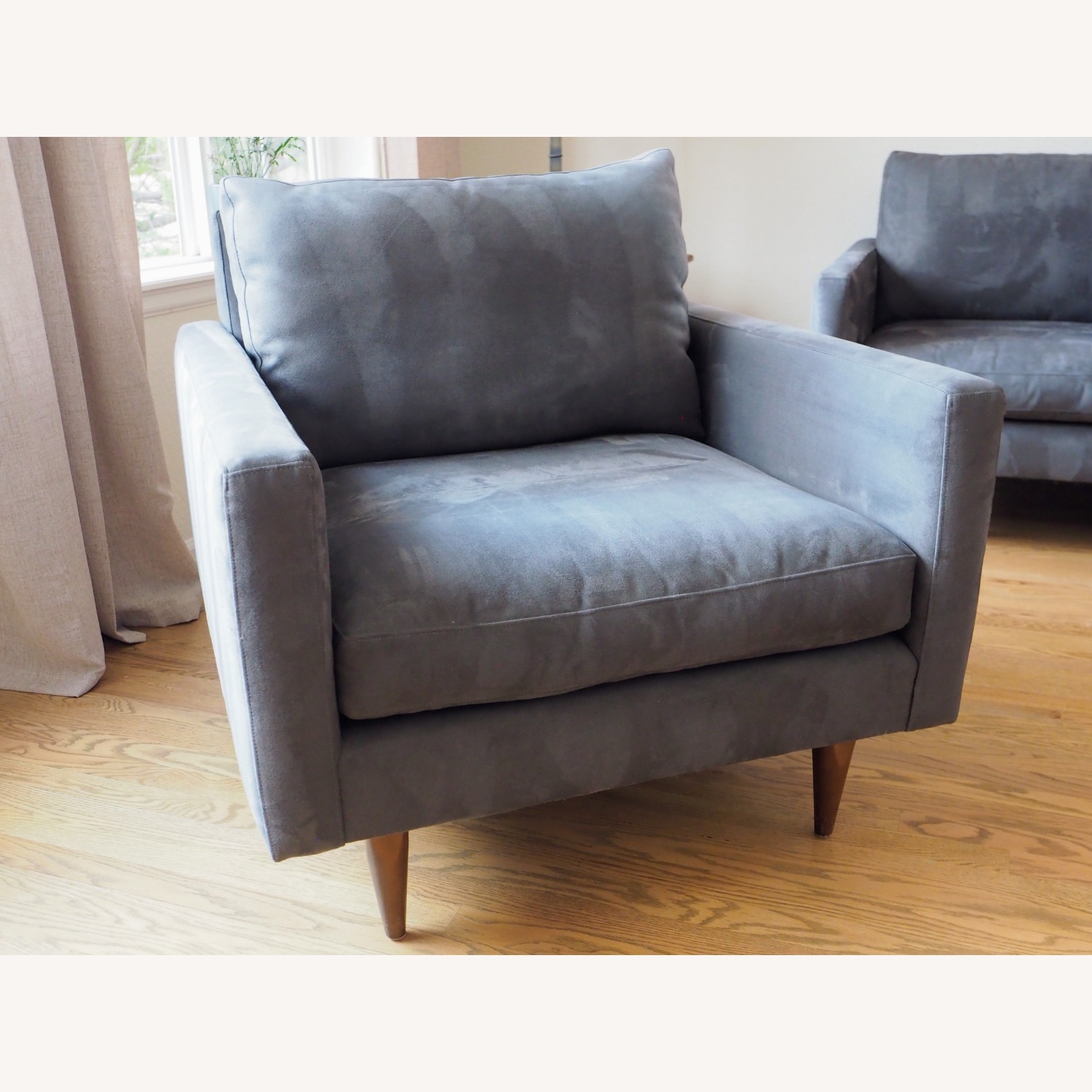 Room & Board Jasper Dark Gray Fabric Armchair - image-2