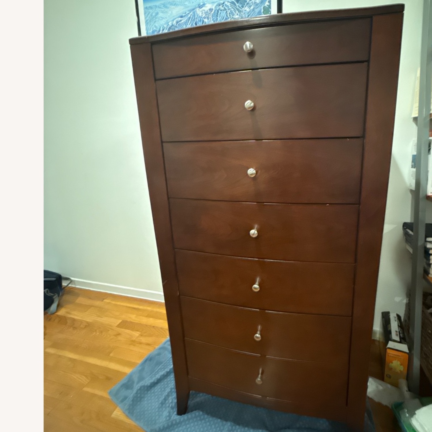 Raymour & Flanigan Dark Brown Wood Dresser - image-1