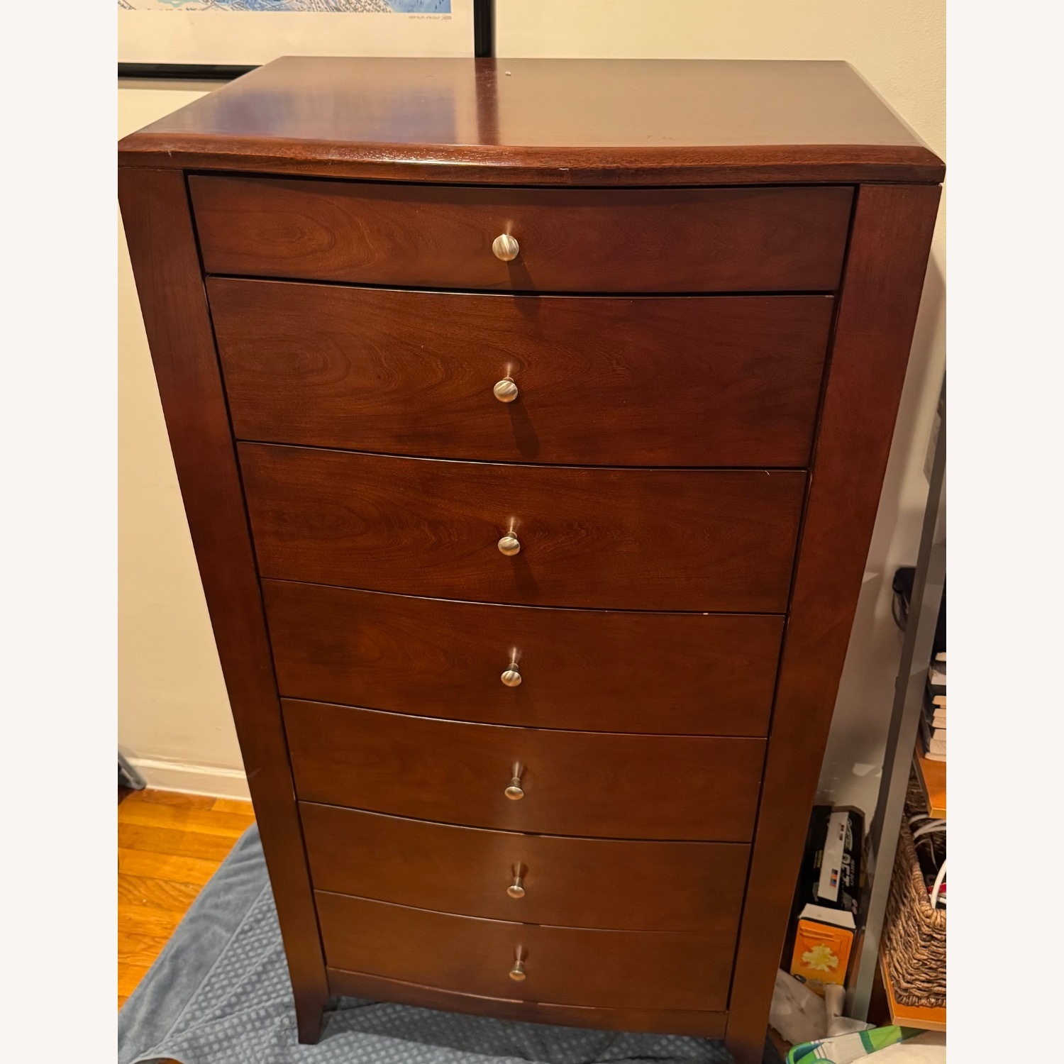 Raymour & Flanigan Dark Brown Wood Dresser - image-3