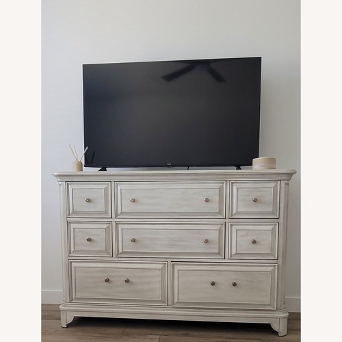 Used Living Spaces Natural Dresser for sale on AptDeco
