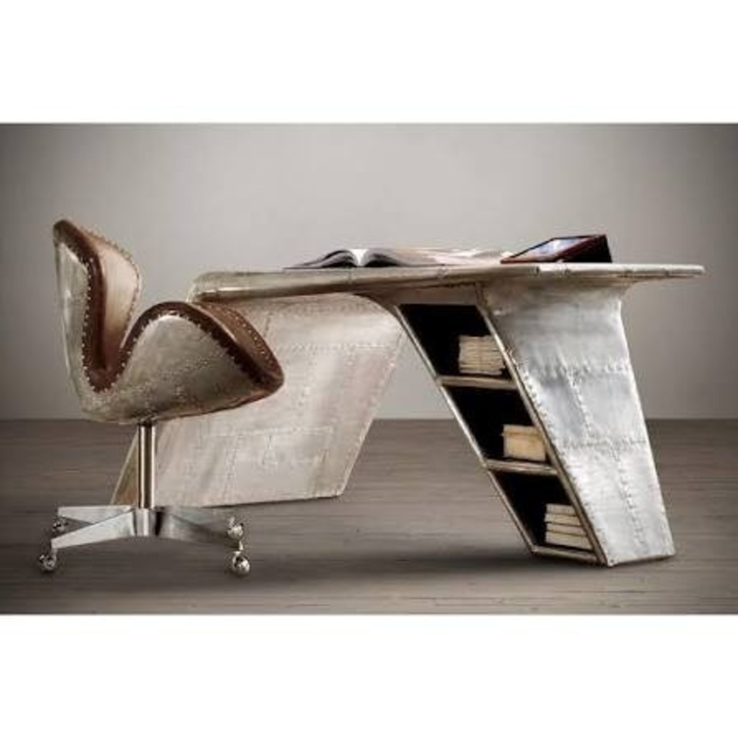 Restoration Hardware Aviator Wing Desk   - image-1