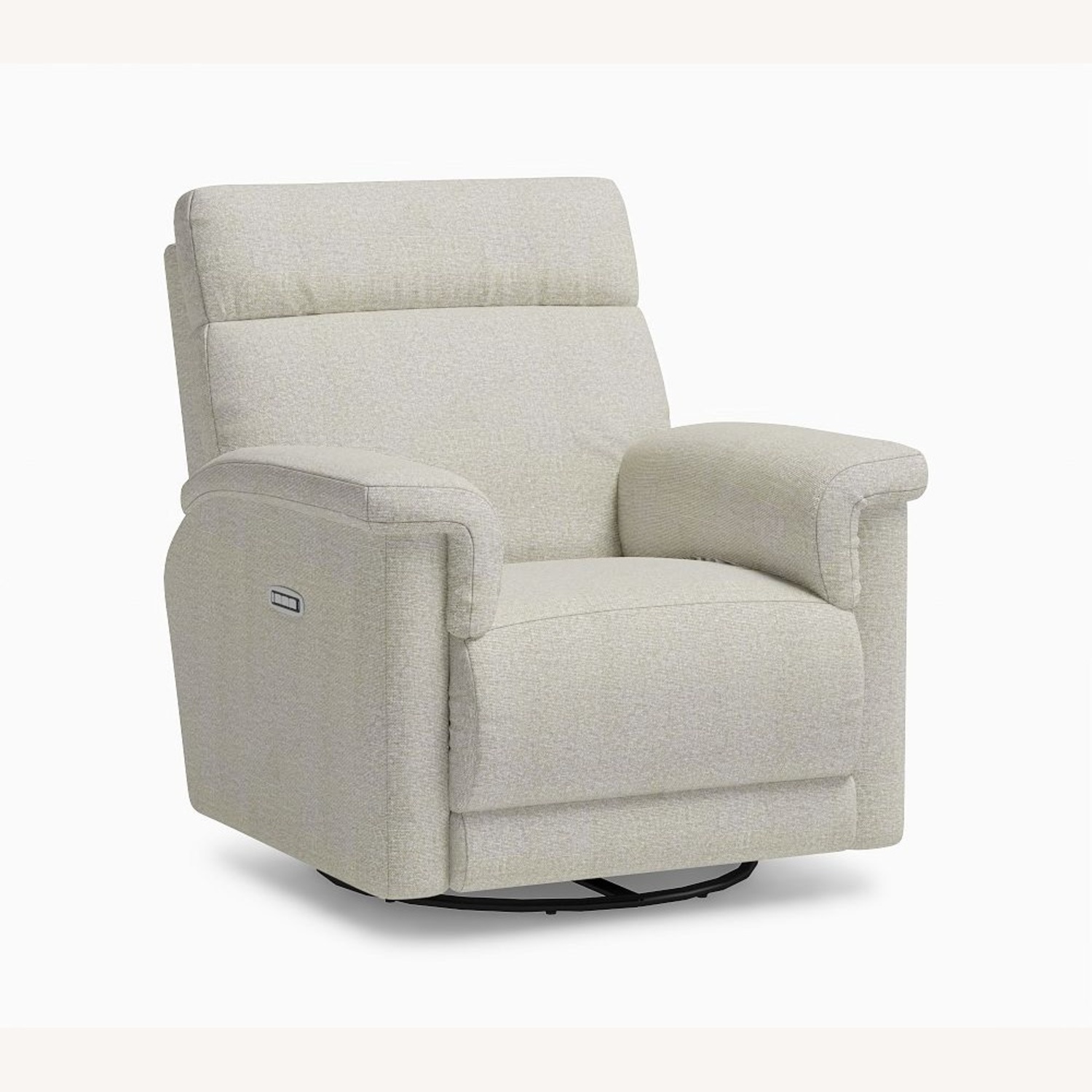 Pottery Barn Kids Light Gray Dream Deluxe Power Swivel Recliner - image-4
