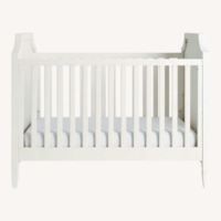 Pottery Barn Ava Regency Caned Endpanel Crib with Toddler Bed Conversion Kit